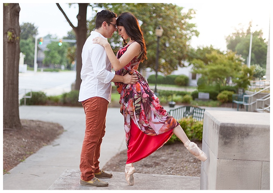 Greenville, NC Ballerina Engagement Session Photography