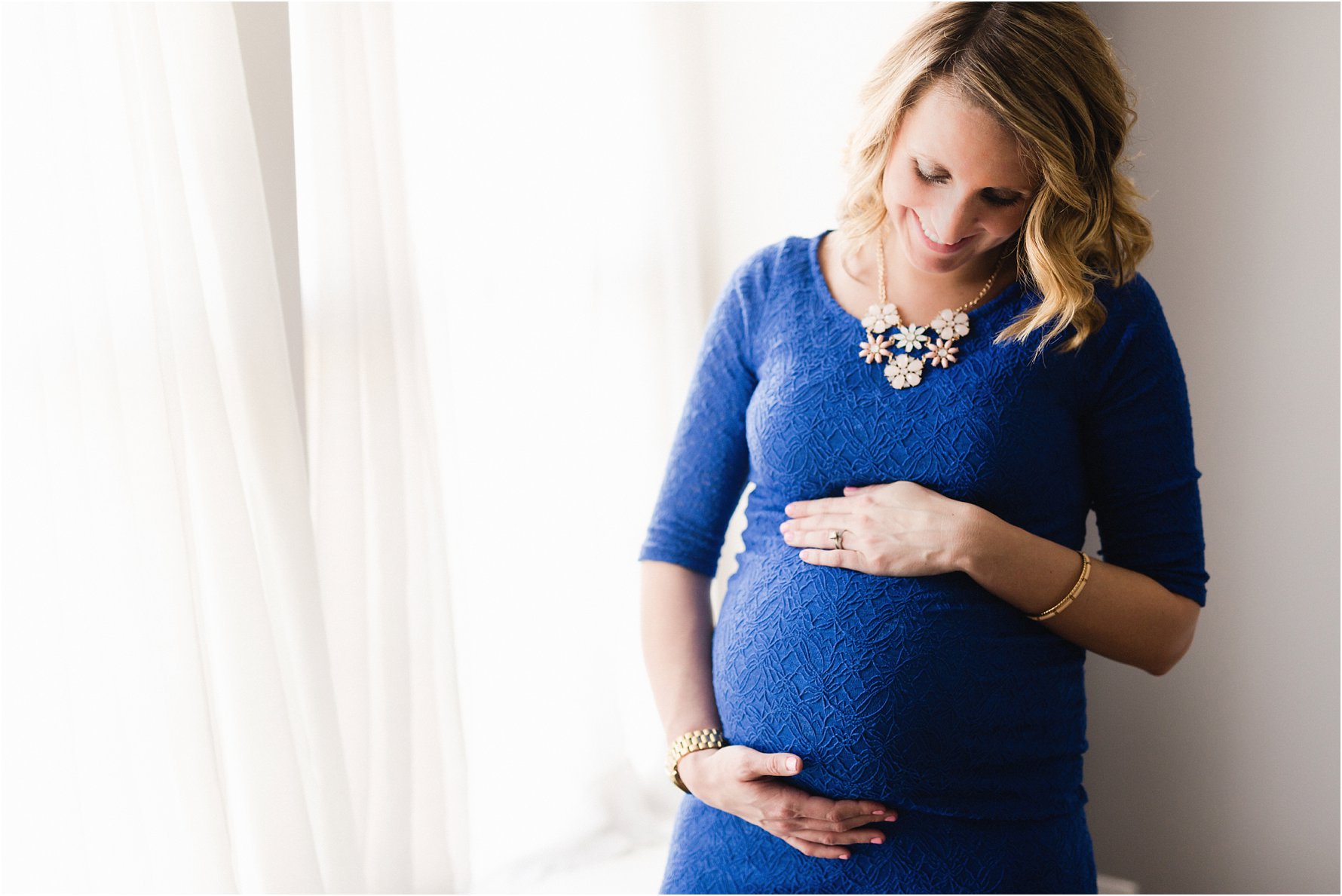 Blue Lace Maternity Photography