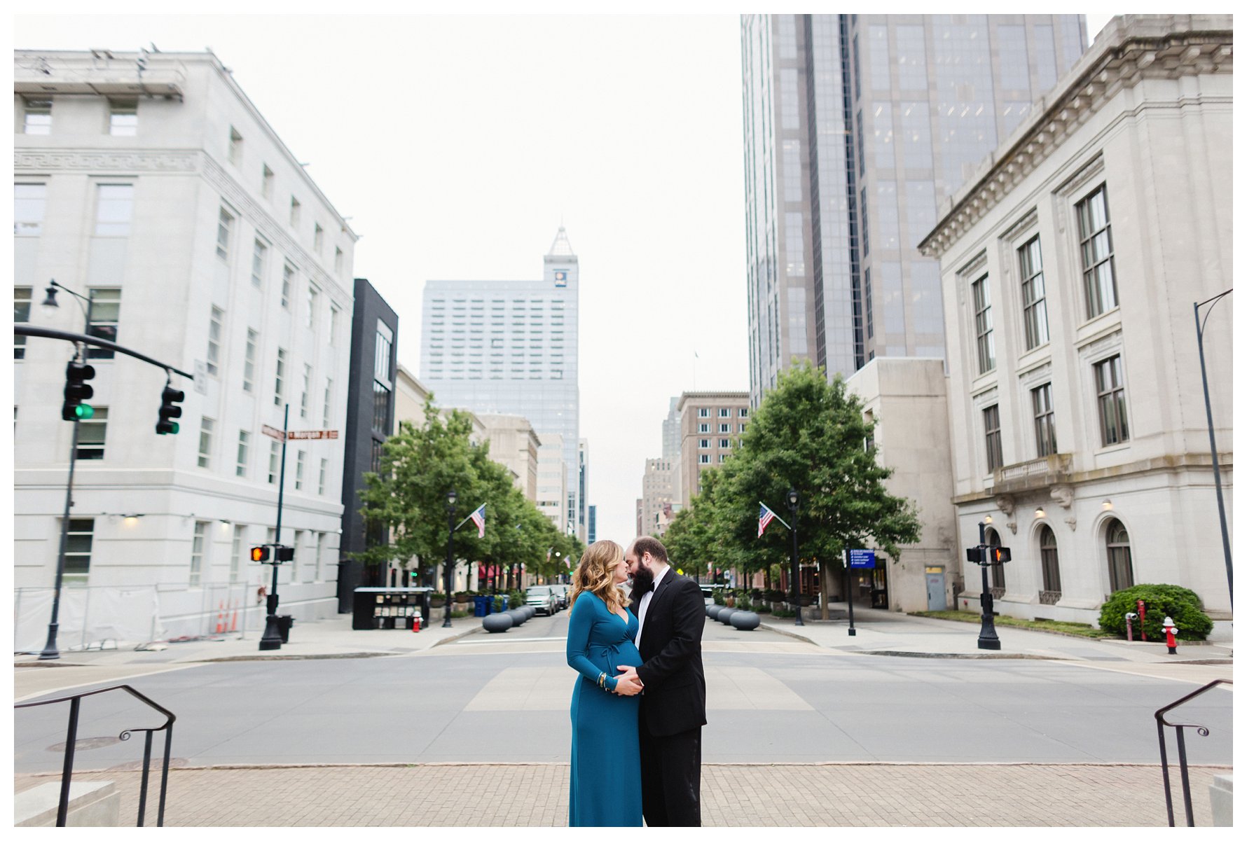 Fayetteville Street, Raleigh, NC Maternity Photography