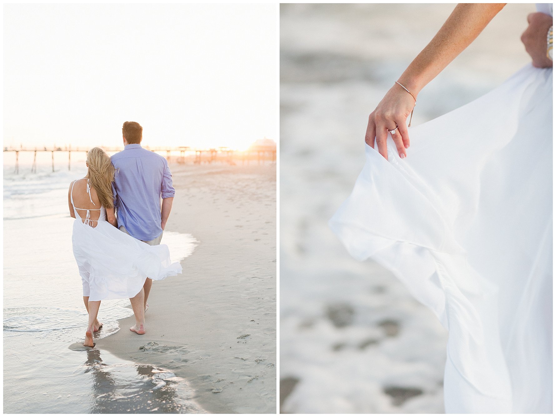 Beach Engagement Photos by Amanda and Grady Photography