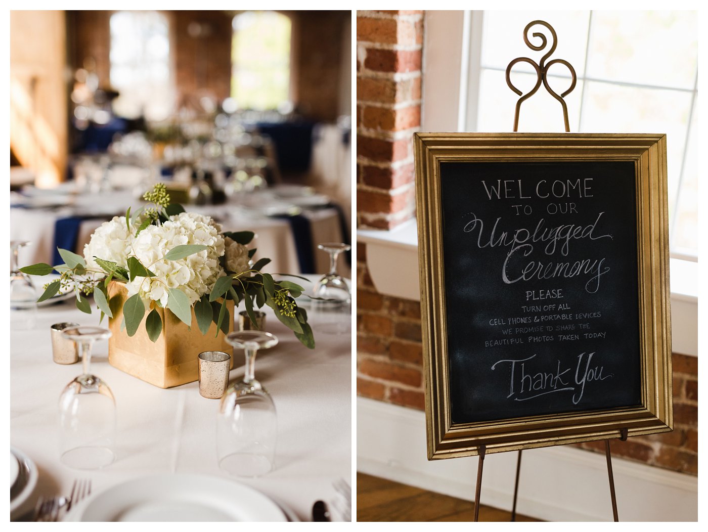 Blue and Gold Wedding in Raleigh NC