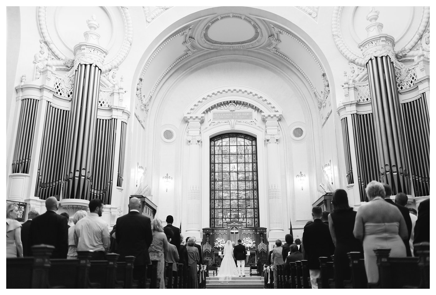 Wedding ceremony at the United States Naval Academy by Amanda and Grady Photography