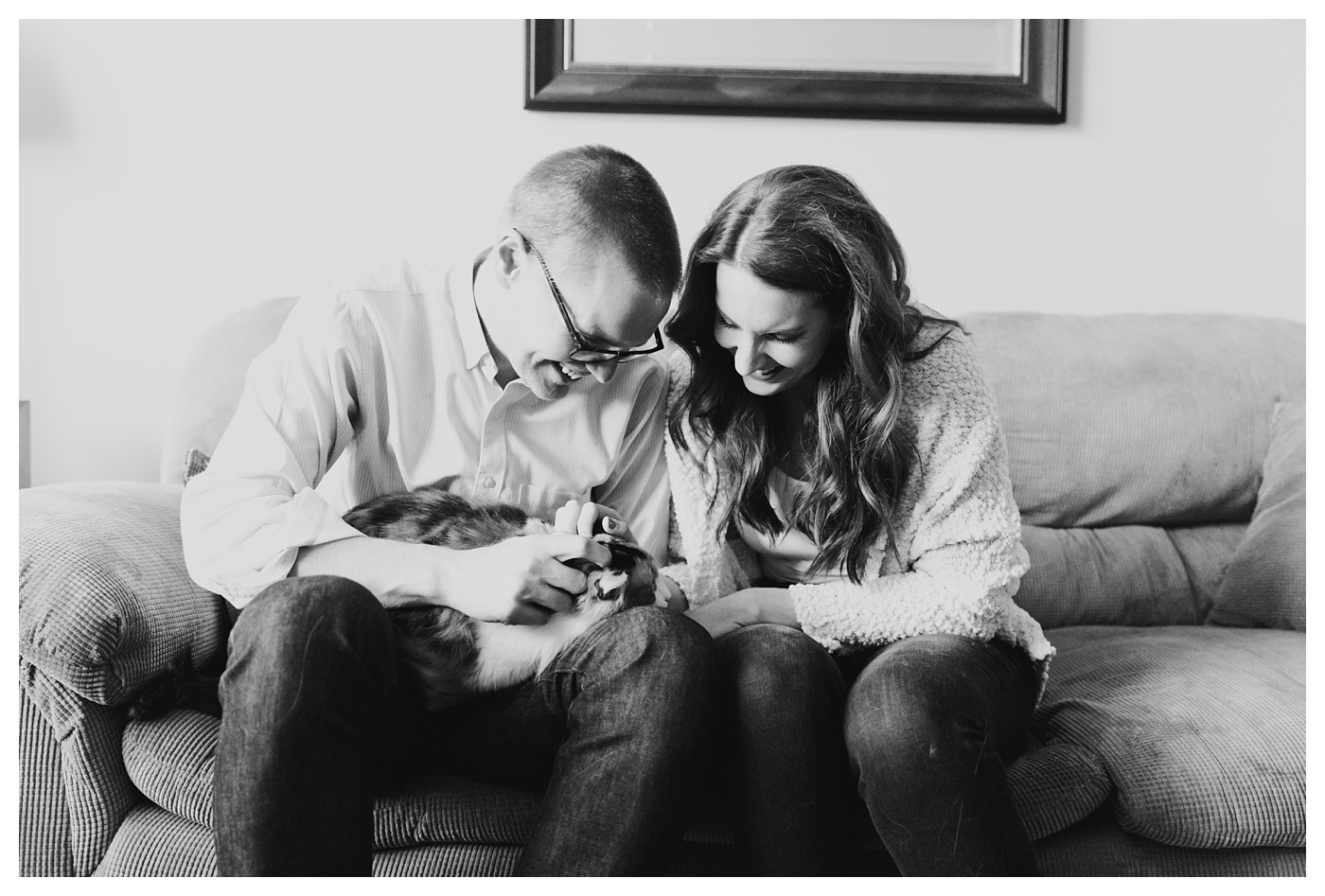 Raleigh Engagement Photos with Cat