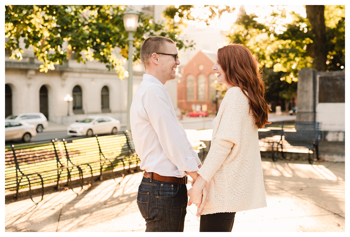 Downtown Raleigh NC Engagement Photos