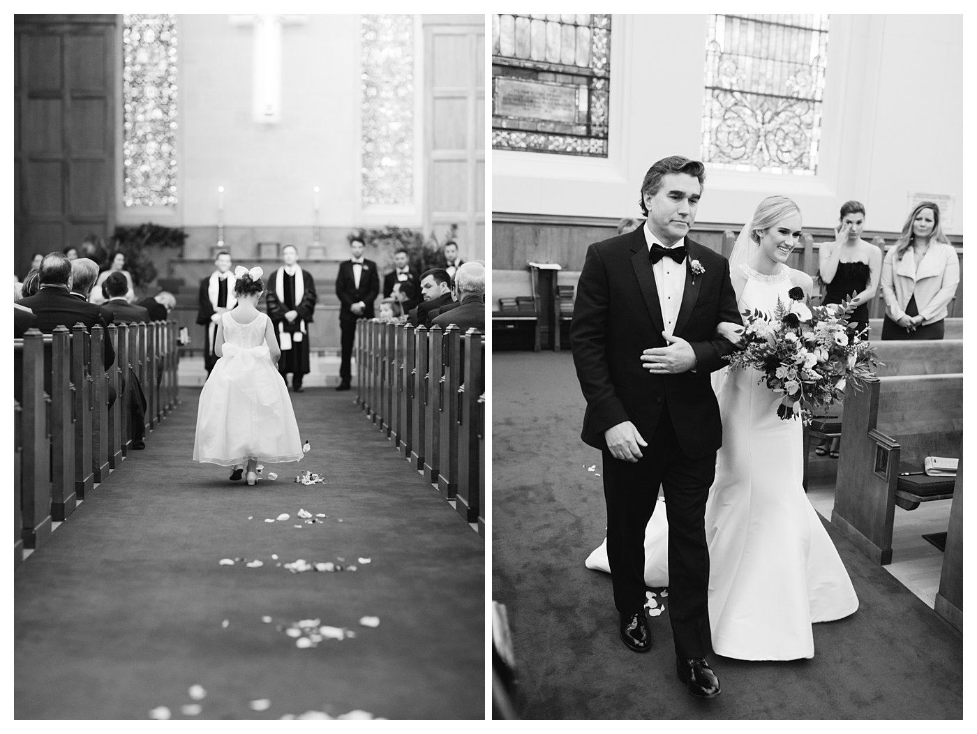 Walking Down the Aisle by Amanda and Grady Photography