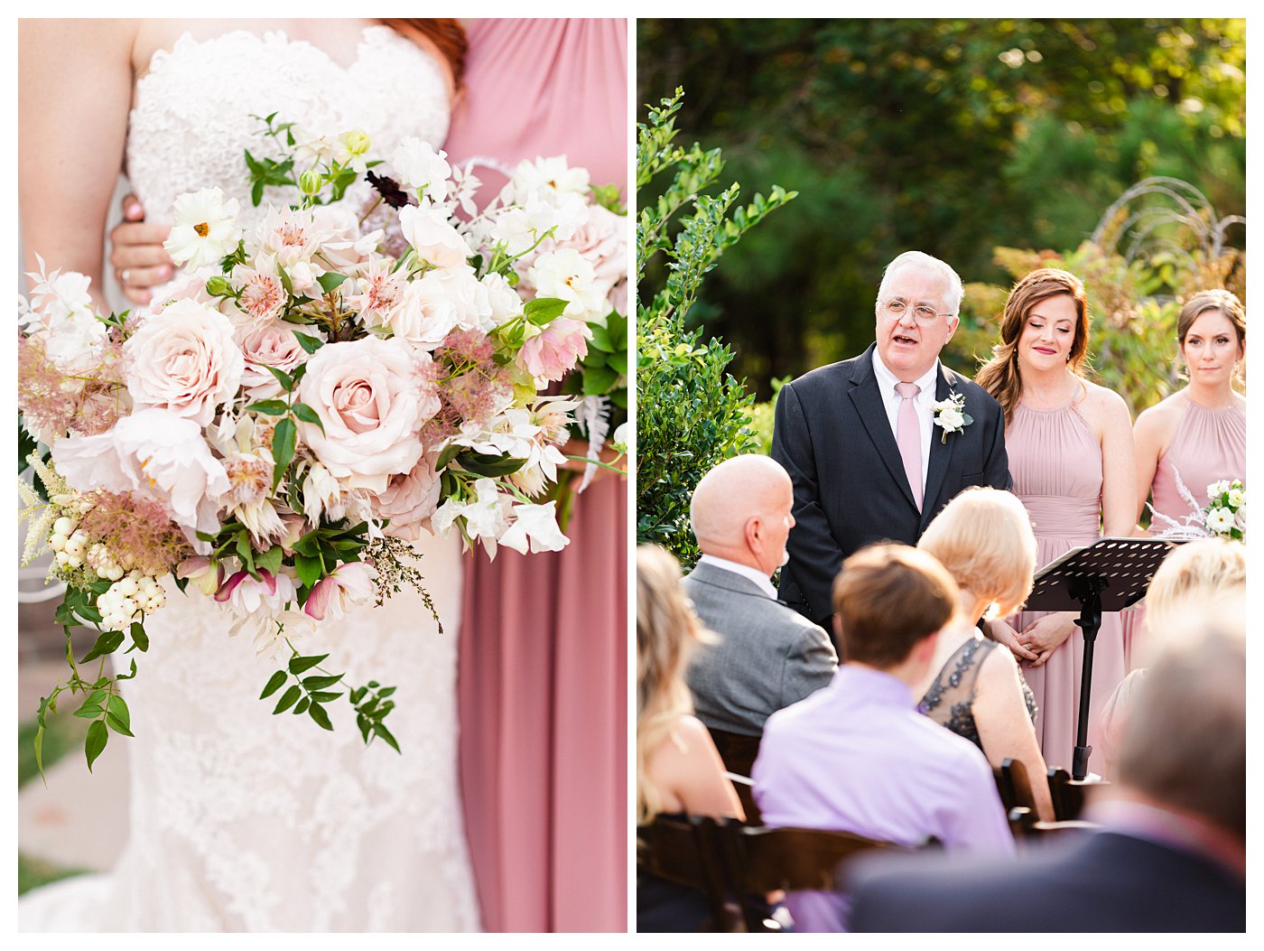 Romantic Textured Bouquets by Amanda and Grady