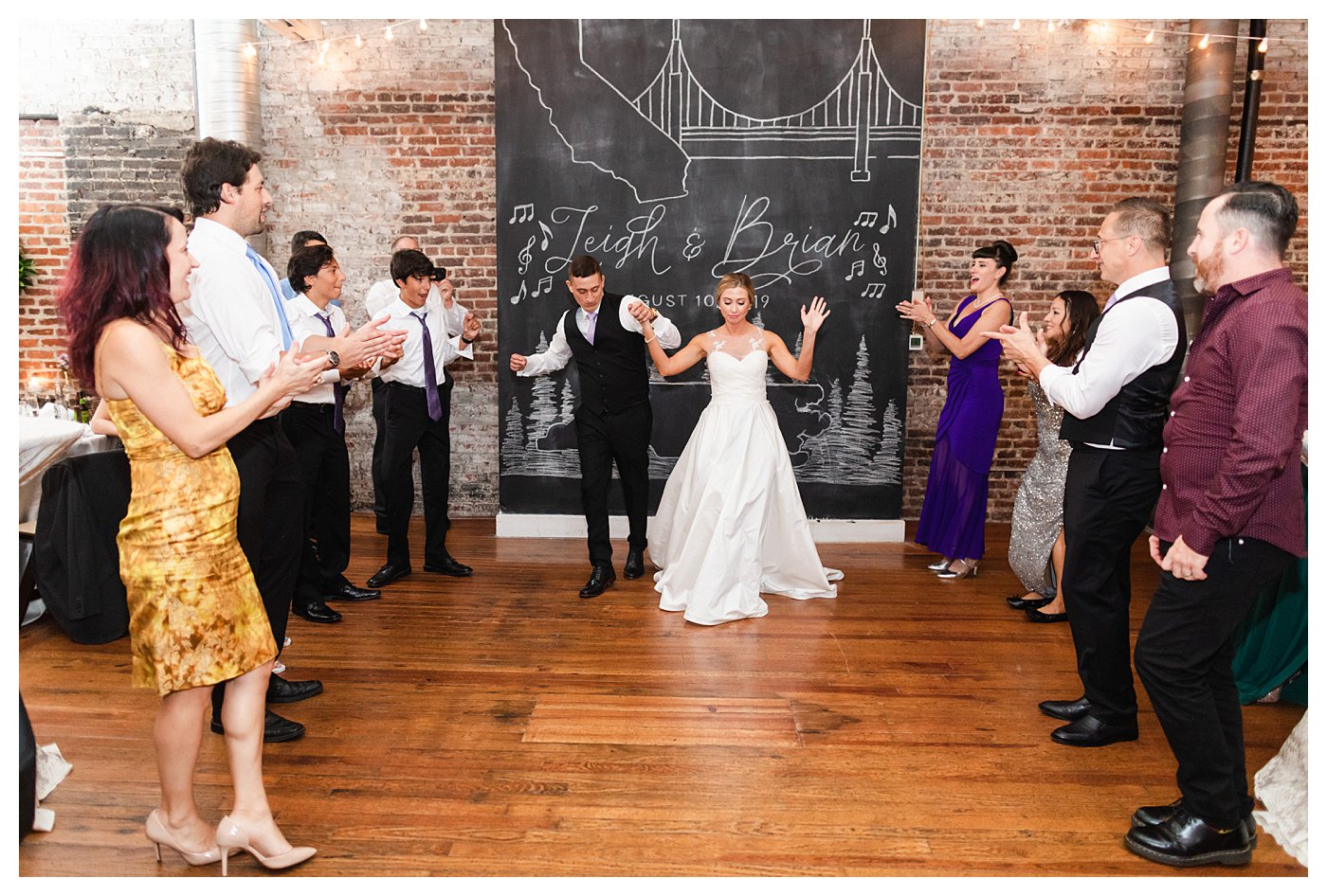 Reception Dancing a the Stockroom in Downtown Raleigh