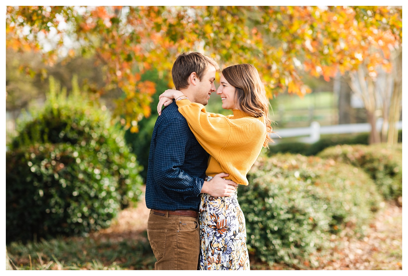Fall Engagement Session Raleigh