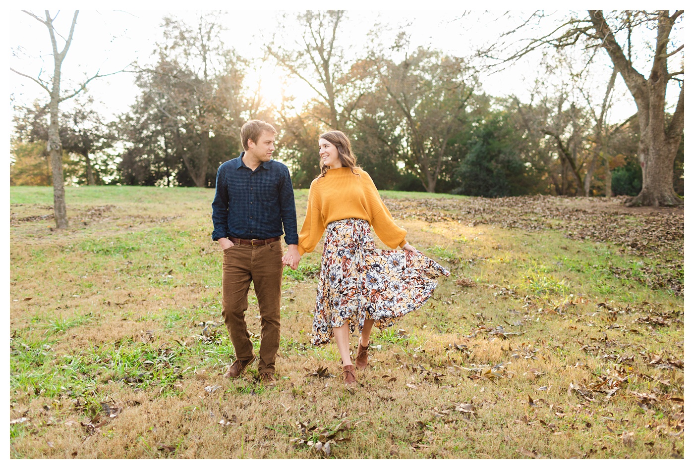 Fall Engagement Session Raleigh