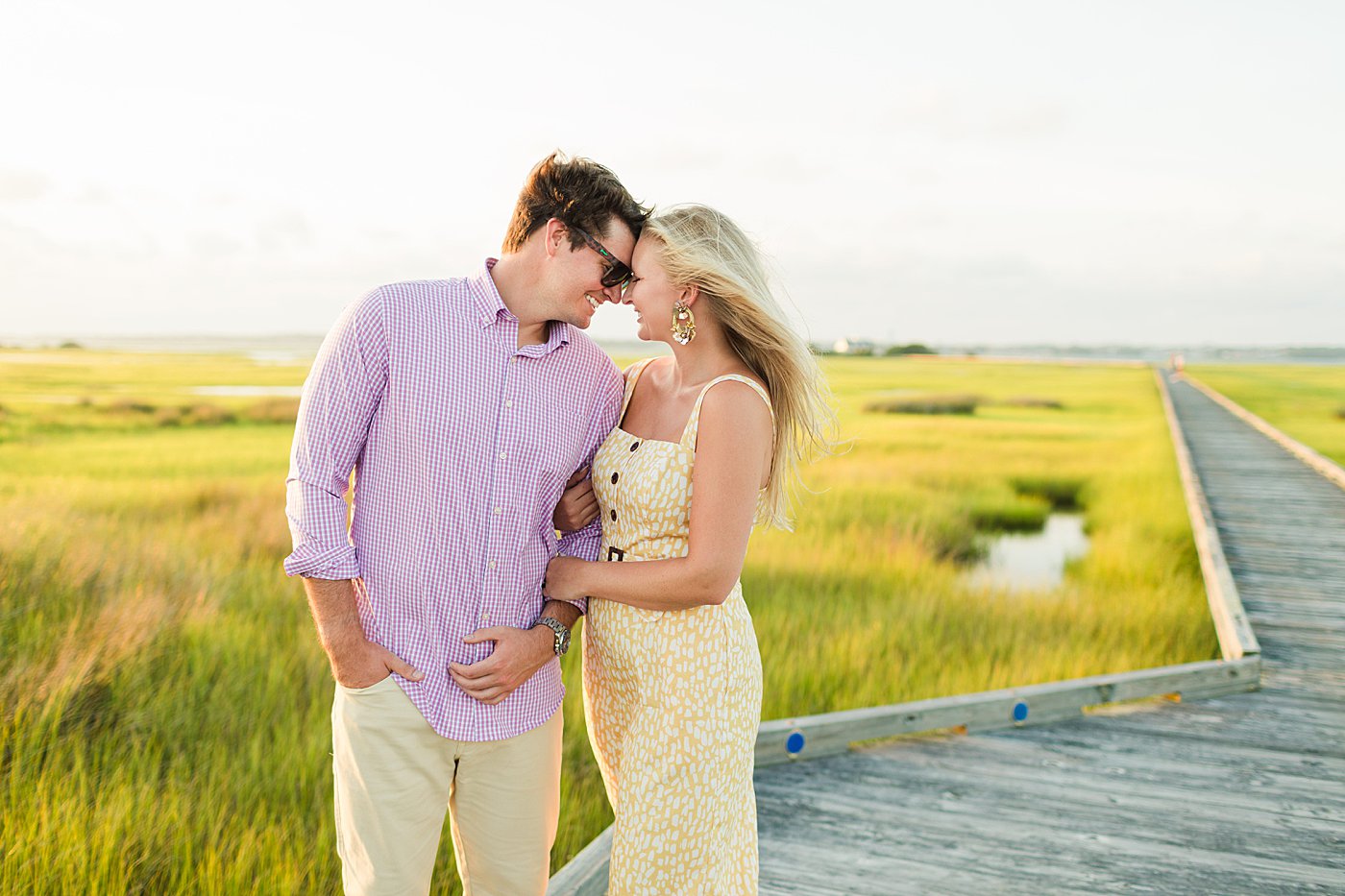 Windy Beaufort NC Engagement Session