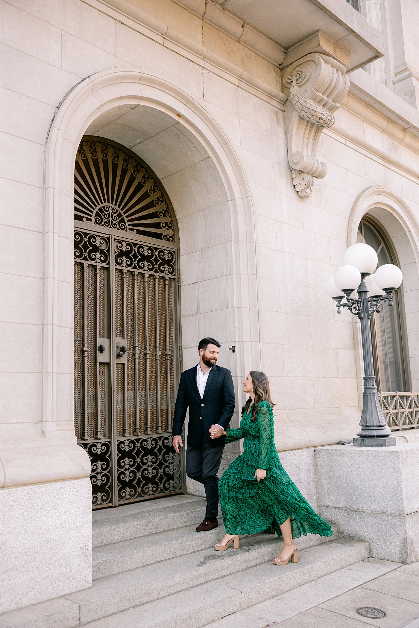 Downtown Garden Engagement Session