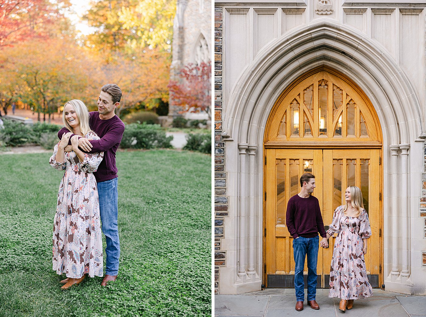 Duke Chapel Engagement Photos