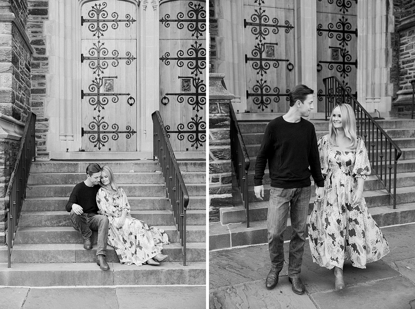 Duke Chapel Engagement Photos