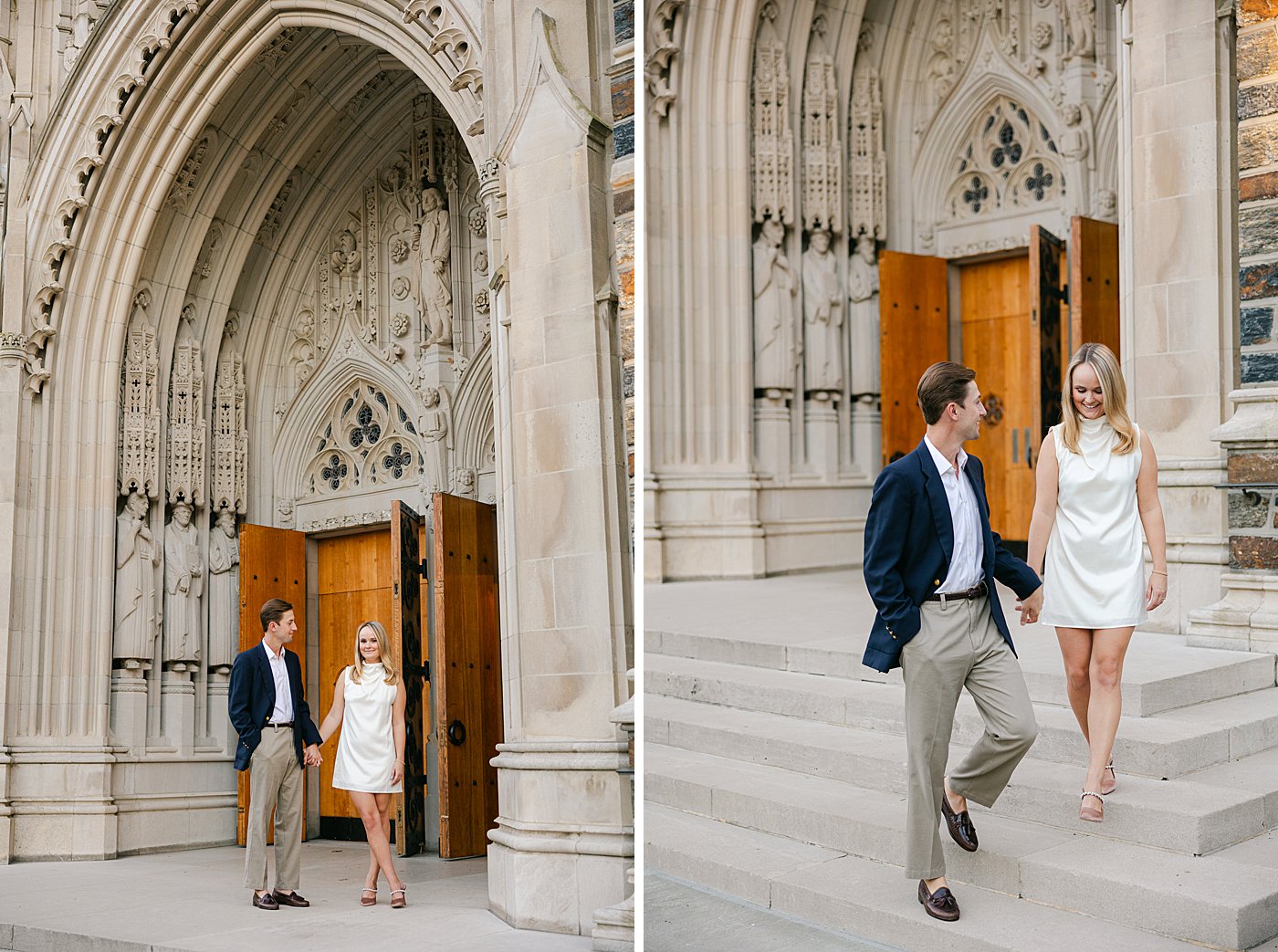 Duke Chapel Engagement Photos